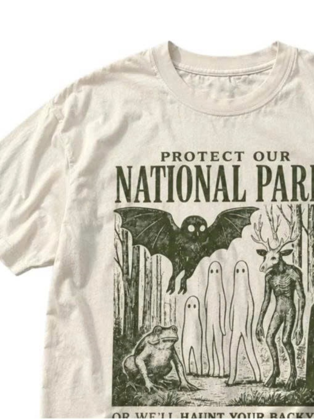 Cream 'Protect Our National Parks' Graphic Tee - Women's Short Sleeve - Picture 3 of 3